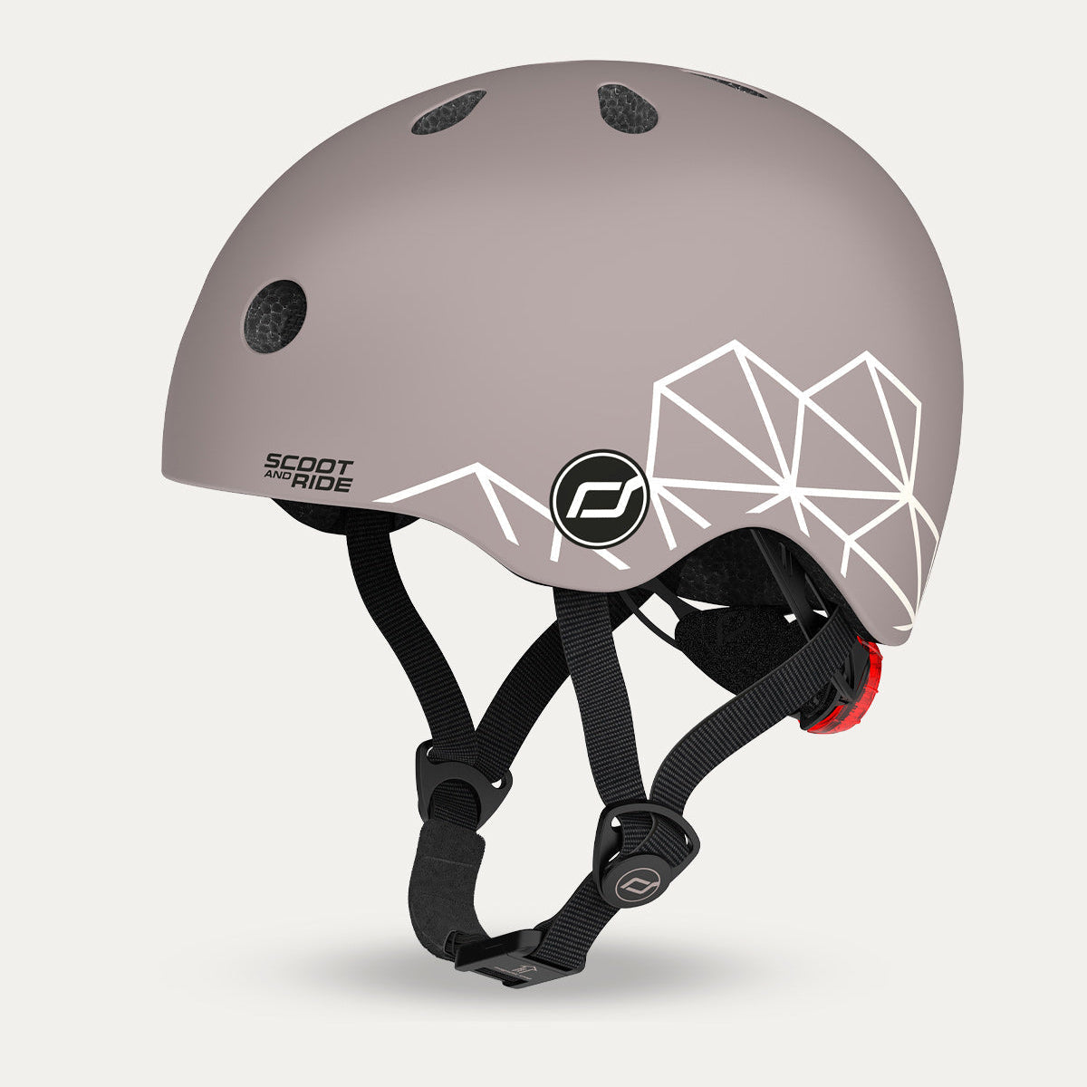Scoot and Ride Lifestyle Printed Helmet - Brown Lines – Let's Play Outside